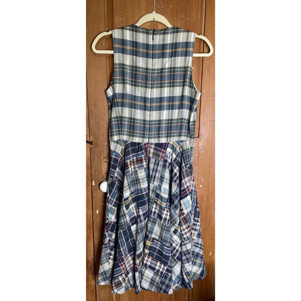 Ralph Lauren Madras Plaid Sleeveless A-line dress - Picture 2 of 8